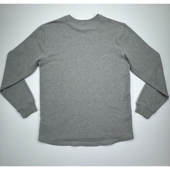 DC Thermal Long Sleeve Gray Shirt Size Men’s Large Logo - Picture 5 of 10
